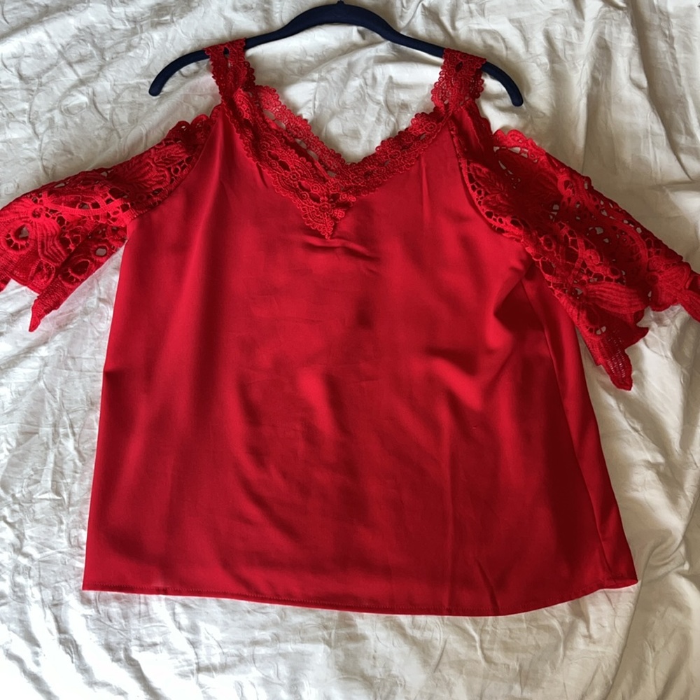 SHEIN Red Top
